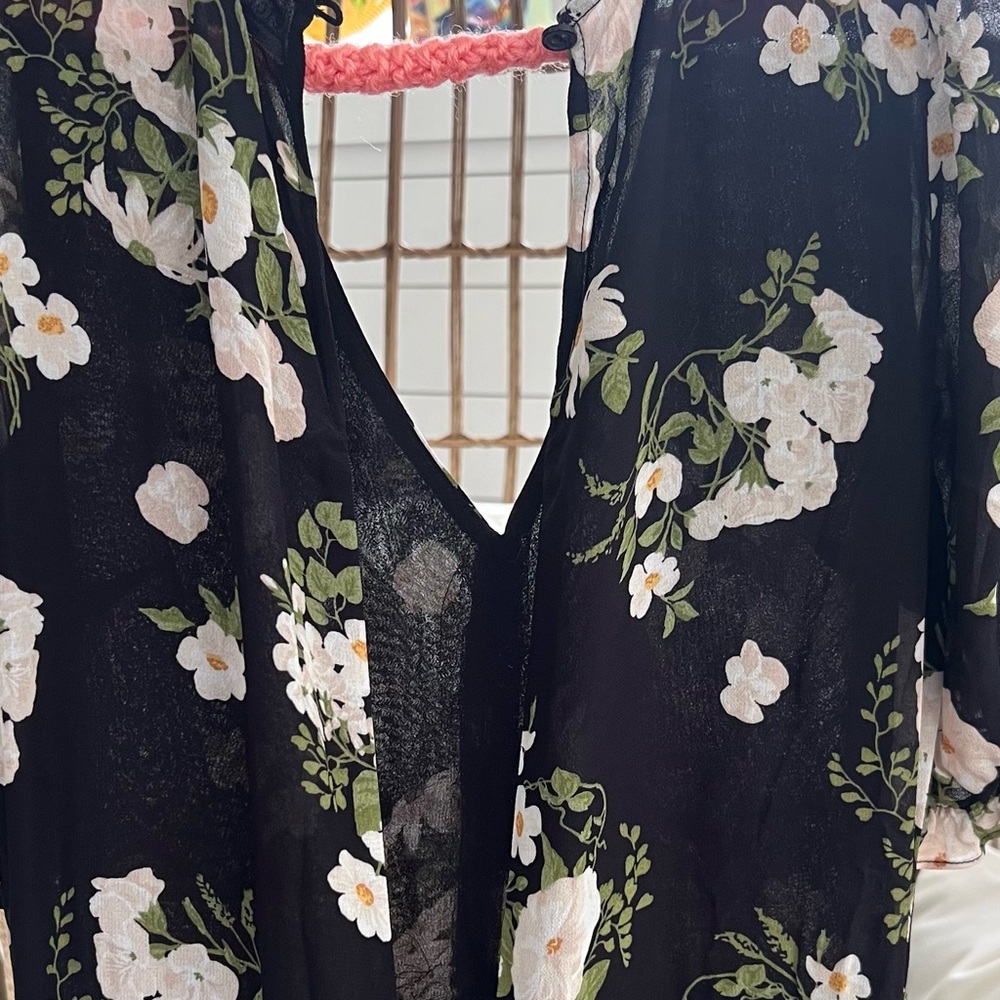 Reformation Black Floral Maxi Dress - Picture 12 of 15